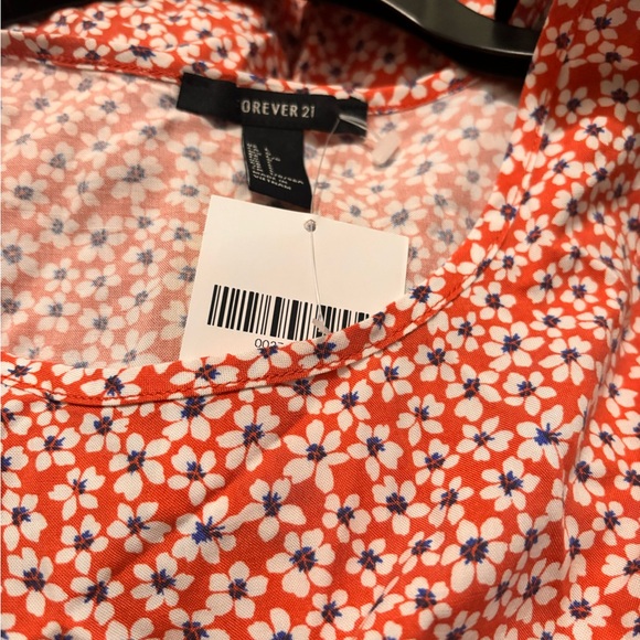 Forever 21 Coral and White Floral Tank Dress - Picture 3 of 3